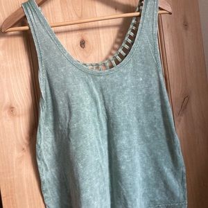 RVCA green tank top size medium